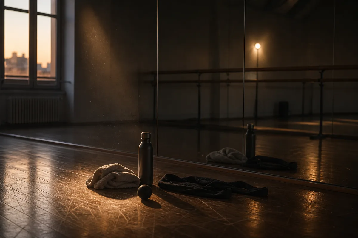 Mobilisation articulaire des chevilles assise avant une séance de danse